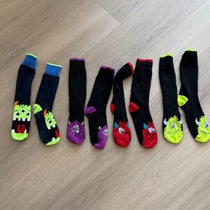 Colorful Monster Design Men's Socks
